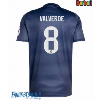 Real Madrid Federico Valverde #8 Tricou Fotbal Replică 2025-26 Barbati Deplasare